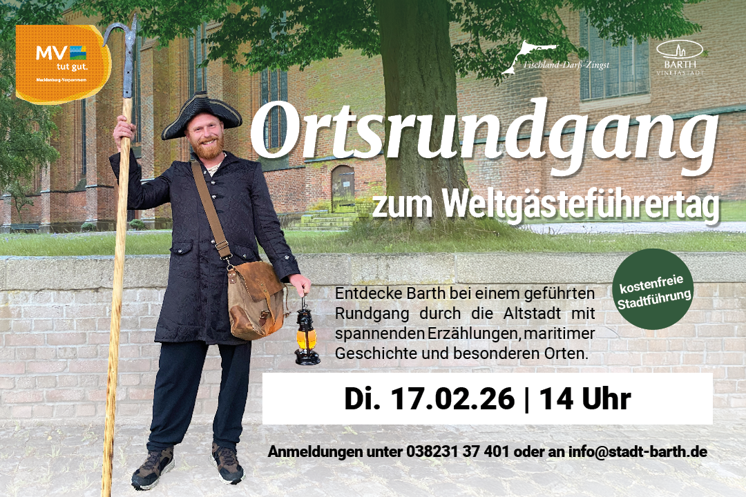 Ortsrundgang durch die Vinetastadt Barth