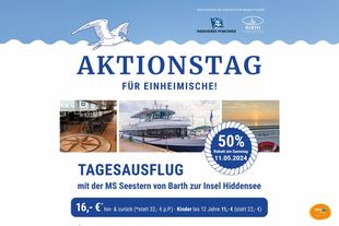 Aktionstag Hiddensee - für Barther zum Vorzugspreis mit dem Schiff zur Ostseeinsel